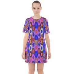 Ml 3-8 Sixties Short Sleeve Mini Dress by ArtworkByPatrick