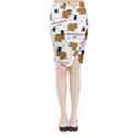 Groundhog day pattern Midi Wrap Pencil Skirt View1