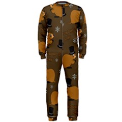 Groundhog Day Pattern Onepiece Jumpsuit (men)  by Valentinaart