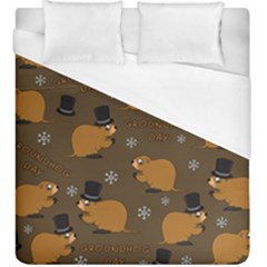 Groundhog Day Pattern Duvet Cover (king Size) by Valentinaart