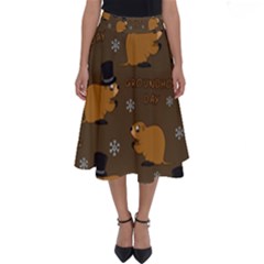 Groundhog Day Pattern Perfect Length Midi Skirt by Valentinaart