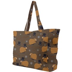 Groundhog Day Pattern Simple Shoulder Bag