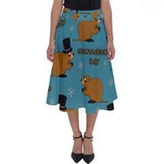 Groundhog Day Pattern Perfect Length Midi Skirt by Valentinaart