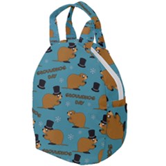 Groundhog Day Pattern Travel Backpacks by Valentinaart