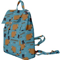 Groundhog Day Pattern Buckle Everyday Backpack by Valentinaart