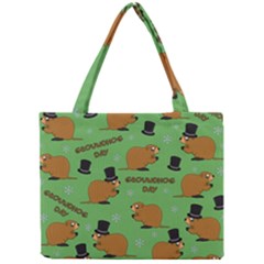 Groundhog Day Pattern Mini Tote Bag