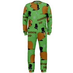 Groundhog Day Pattern Onepiece Jumpsuit (men)  by Valentinaart