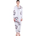 Plum Seamless Flower Hooded Jumpsuit (Ladies)  View1