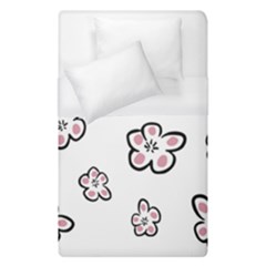 Plum Seamless Flower Duvet Cover (single Size) by Mariart