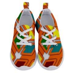 Shape Plaid Running Shoes