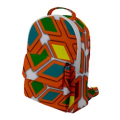 Shape Plaid Flap Pocket Backpack (large) by Mariart