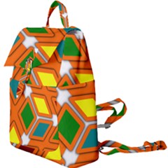 Shape Plaid Buckle Everyday Backpack