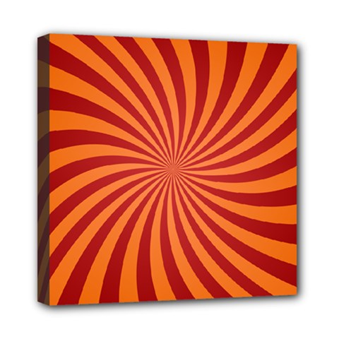 Spiral Swirl Background Vortex Mini Canvas 8  X 8  (stretched) by Mariart