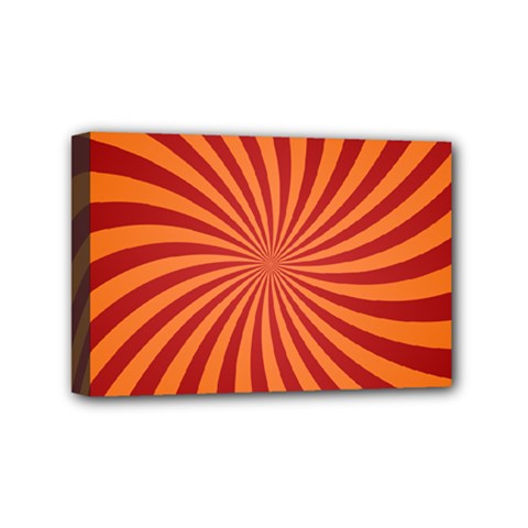 Spiral Swirl Background Vortex Mini Canvas 6  X 4  (stretched) by Mariart