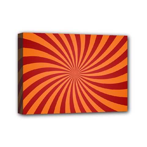 Spiral Swirl Background Vortex Mini Canvas 7  X 5  (stretched) by Mariart