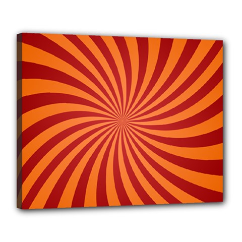 Spiral Swirl Background Vortex Canvas 20  X 16  (stretched) by Mariart