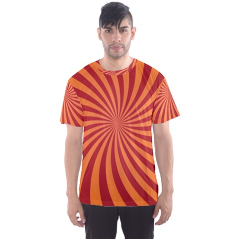 Spiral Swirl Background Vortex Men s Sports Mesh Tee by Mariart