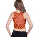 Spiral Swirl Background Vortex Racer Back Crop Top View2