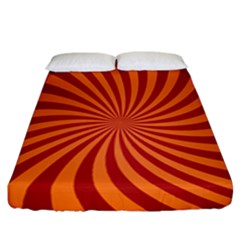 Spiral Swirl Background Vortex Fitted Sheet (california King Size) by Mariart