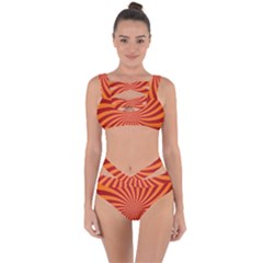 Spiral Swirl Background Vortex Bandaged Up Bikini Set 