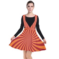 Spiral Swirl Background Vortex Plunge Pinafore Dress by Mariart