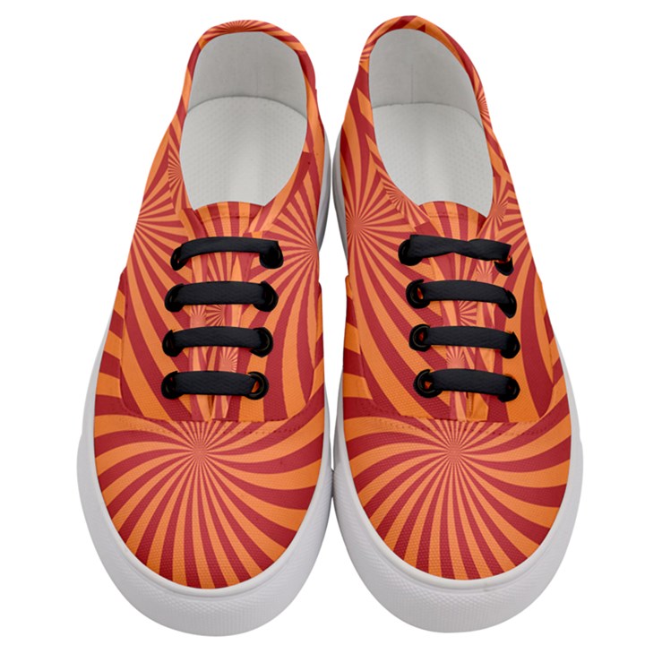 Spiral Swirl Background Vortex Women s Classic Low Top Sneakers