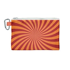 Spiral Swirl Background Vortex Canvas Cosmetic Bag (medium)