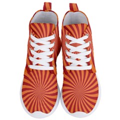 Spiral Swirl Background Vortex Women s Lightweight High Top Sneakers