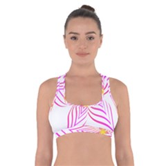 Petal Flower Cross Back Sports Bra by Mariart