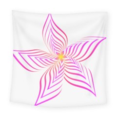 Petal Flower Square Tapestry (Large)