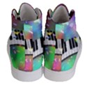 Piano Keys Music Colorful Women s Hi-Top Skate Sneakers View4