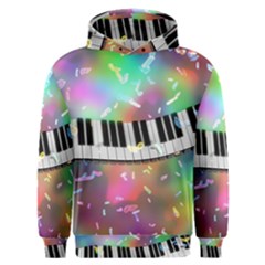 Piano Keys Music Colorful Men s Overhead Hoodie