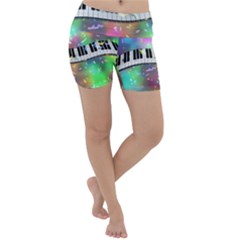 Piano Keys Music Colorful Lightweight Velour Yoga Shorts