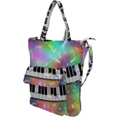 Piano Keys Music Colorful Shoulder Tote Bag