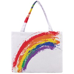 Watercolor Painting Rainbow Mini Tote Bag by Mariart