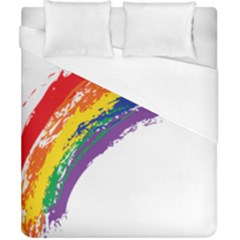 Watercolor Painting Rainbow Duvet Cover (california King Size) by Mariart