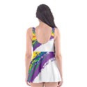 Watercolor Painting Rainbow Skater Dress Swimsuit View2