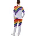 Watercolor Painting Rainbow Casual Jacket and Pants Set View2