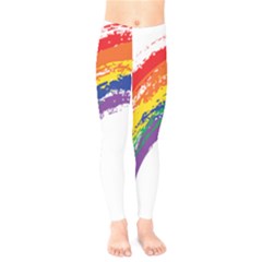 Watercolor Painting Rainbow Kids  Legging by Mariart