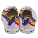 Watercolor Painting Rainbow Women s Low Top Canvas Sneakers View4