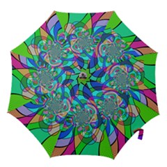 Retro Wave Background Pattern Hook Handle Umbrellas (small) by Mariart