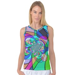 Retro Wave Background Pattern Women s Basketball Tank Top by Mariart