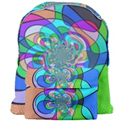 Retro Wave Background Pattern Giant Full Print Backpack