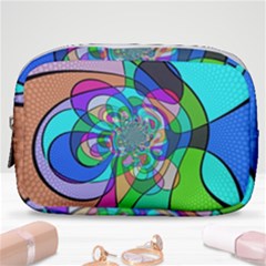 Retro Wave Background Pattern Make Up Pouch (small)