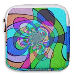 Retro Wave Background Pattern Mini Square Pouch by Mariart