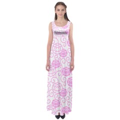 Peony Spring Flowers Empire Waist Maxi Dress by Mariart