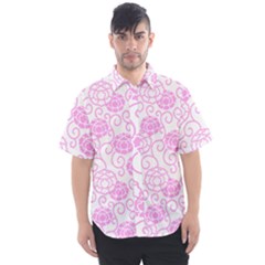 Peony Spring Flowers Men s Short Sleeve Shirt