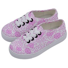 Peony Spring Flowers Kids  Classic Low Top Sneakers by Mariart