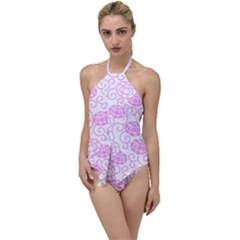 Peony Spring Flowers Go With The Flow One Piece Swimsuit