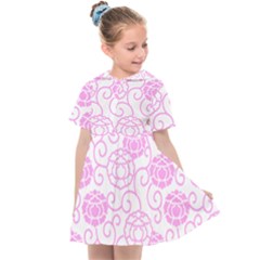 Peony Spring Flowers Kids  Sailor Dress by Mariart